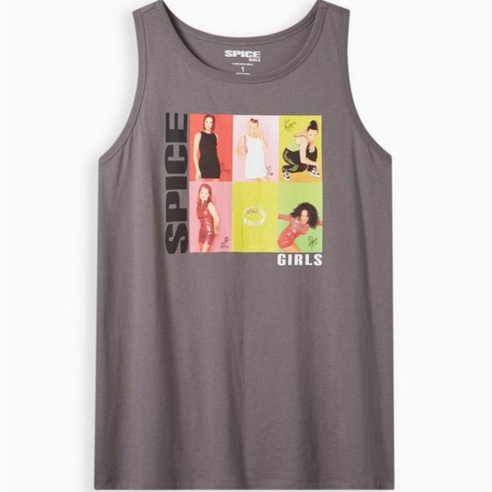 Torrid Gray Spice Girls Graphic Tank Top